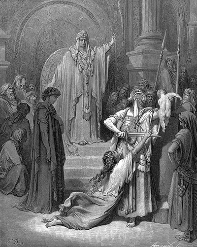 King Solomon splitting the baby